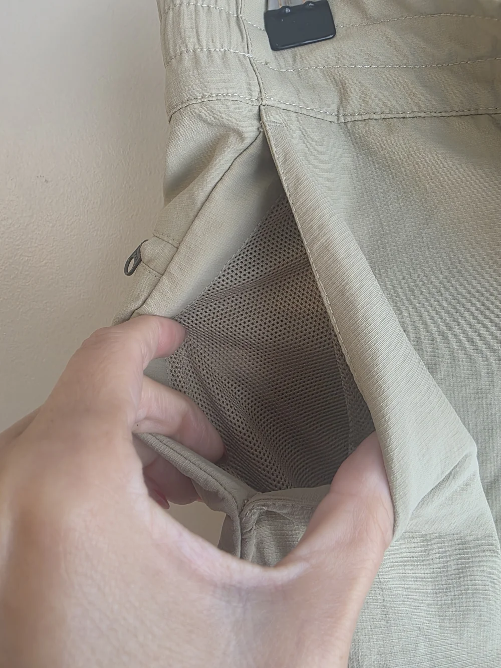 The North Face Men's Khaki Nylon Hiking Shorts Size Medium